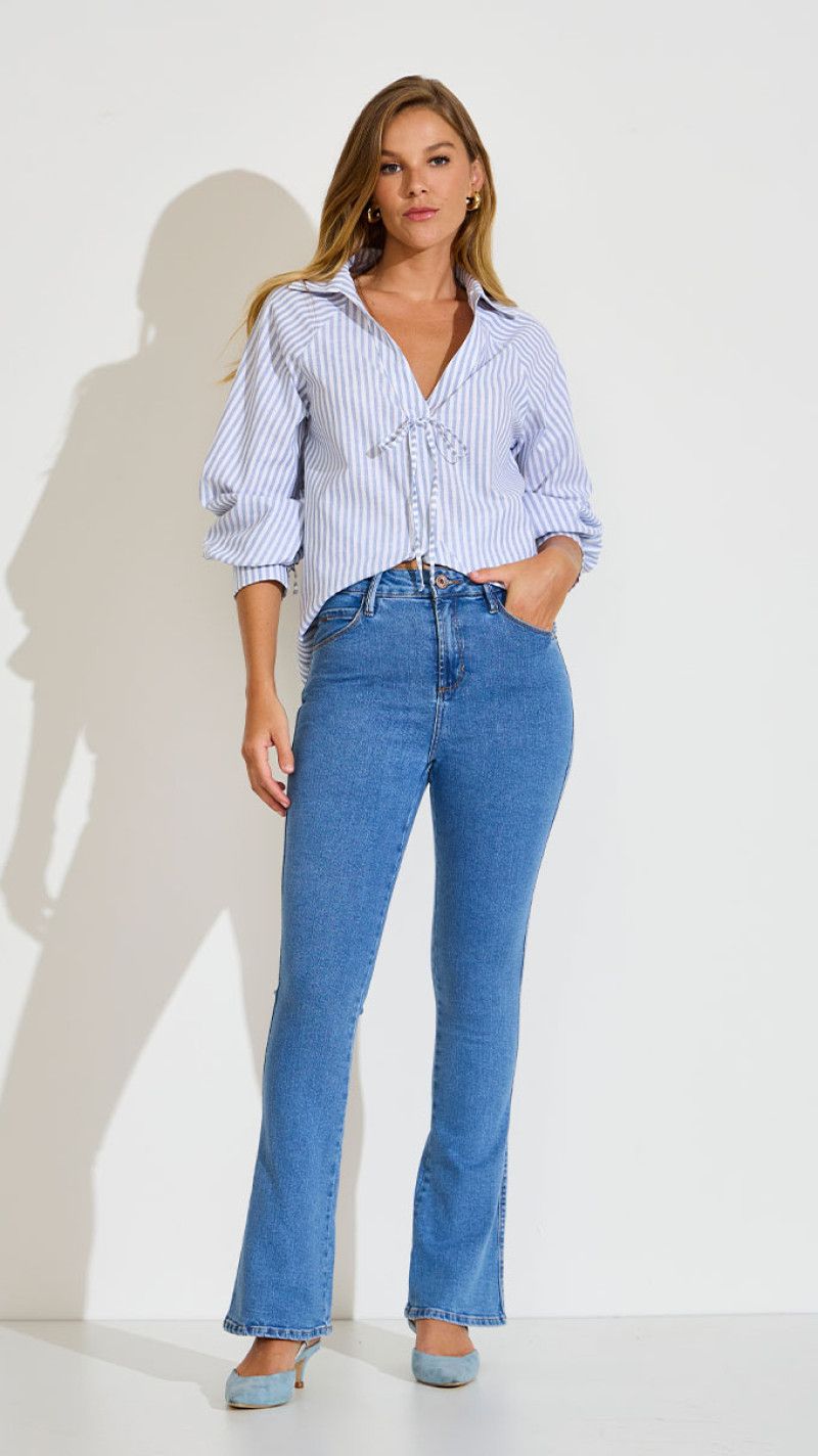 CALÇA JEANS CLARA FLARE JULIETTE