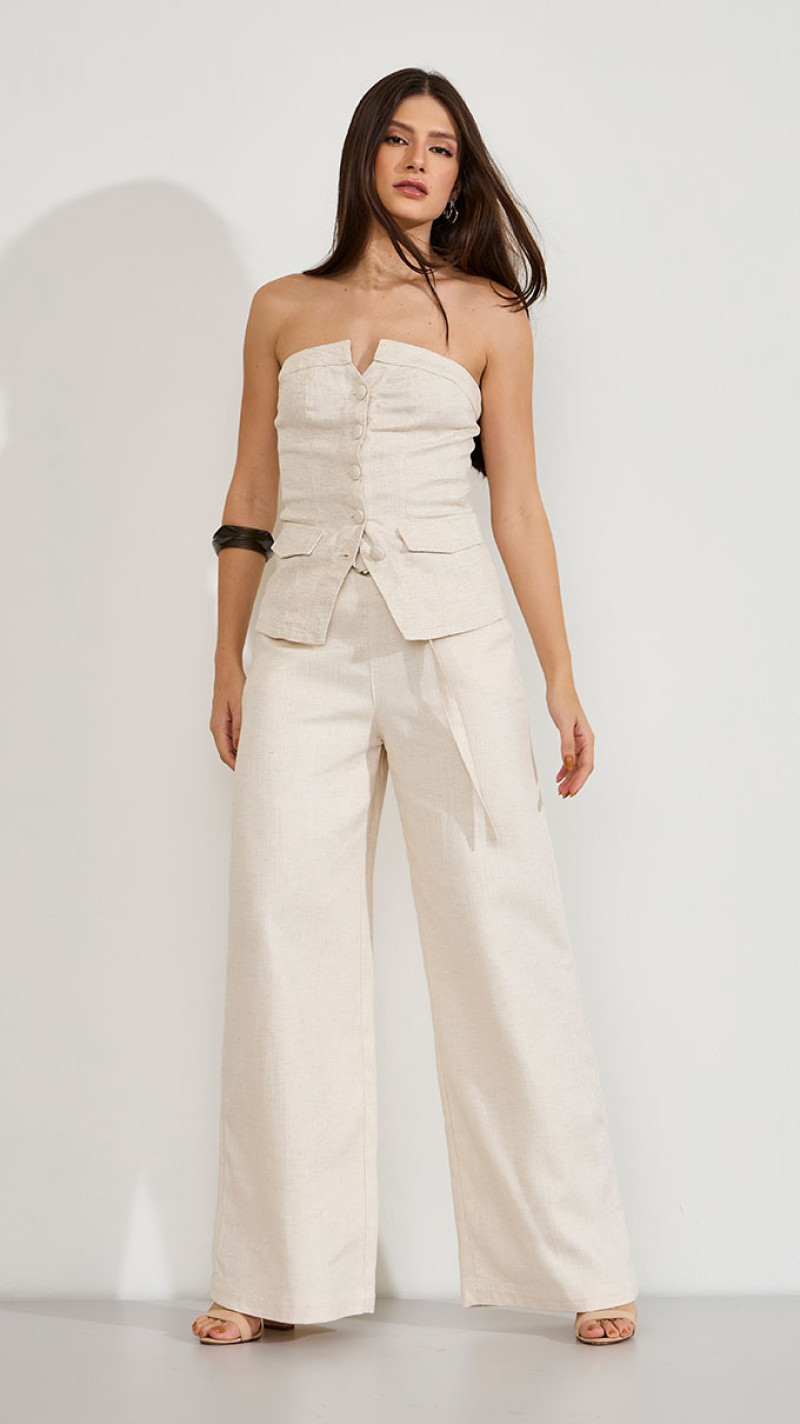 CALÇA LINHO PANTALONA ALFAIATARIA NOVÁRA