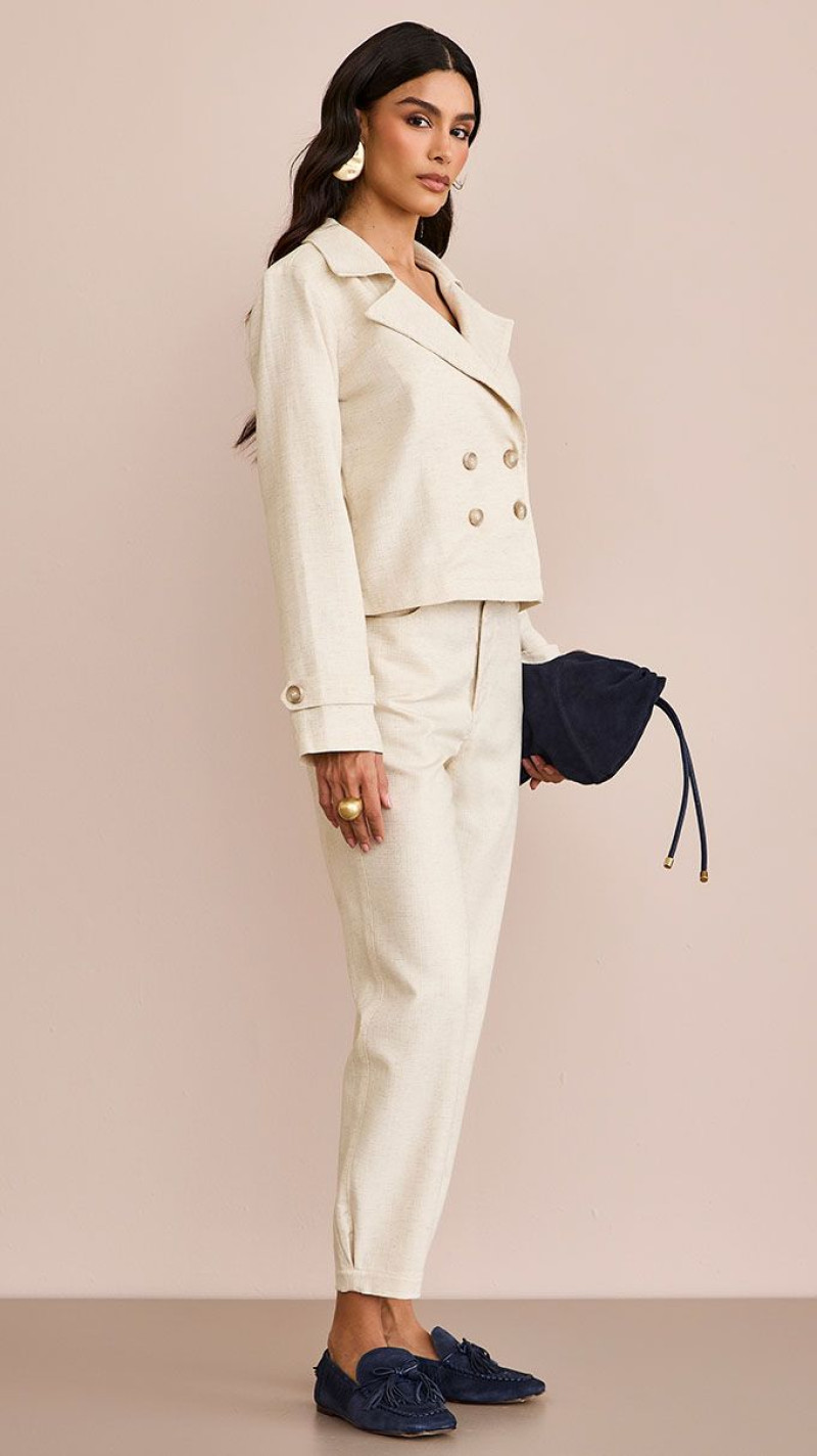 CALÇA LINHO SLOUCH ALFAIATARIA