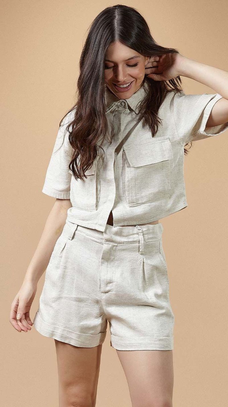 SHORT ALFAIATARIA NOVÁRA OFF WHITE