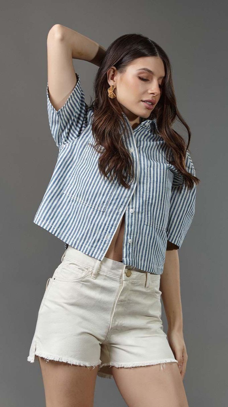 SHORT JEANS BOYFRIEND OFF WHITE