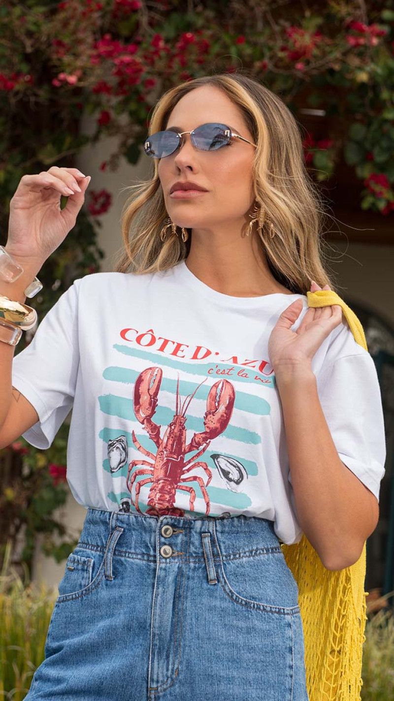 CAMISETA OVERSIZED LAGOSTA