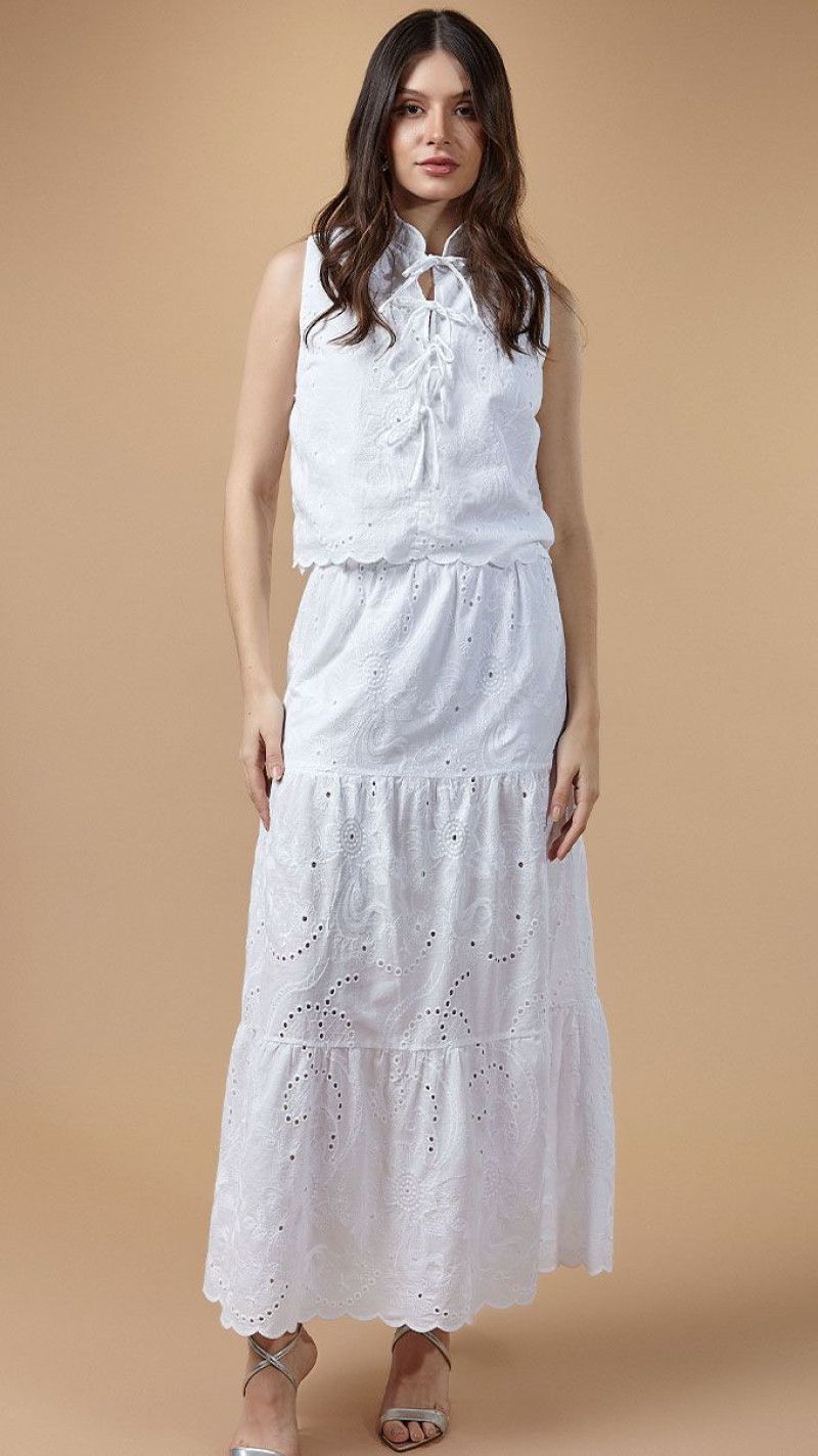 SAIA LONGA BRANCA CAMADAS