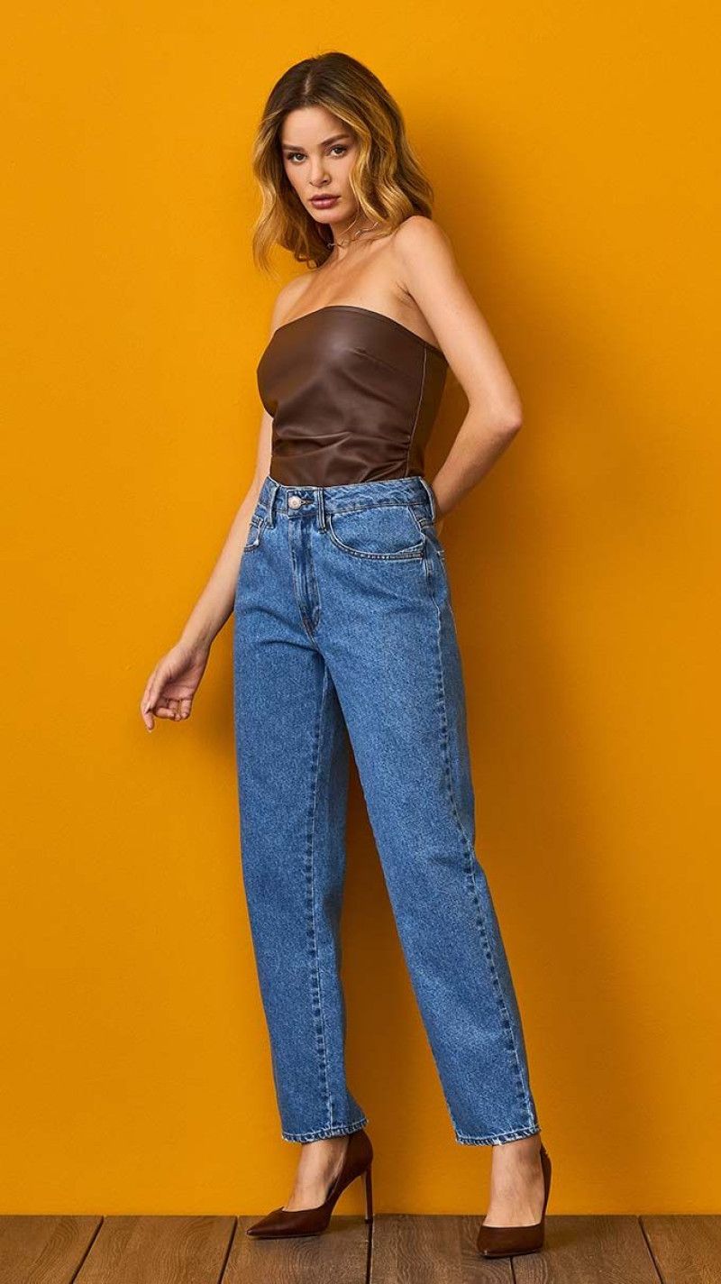 CALÇA RETA CINTURA ALTA