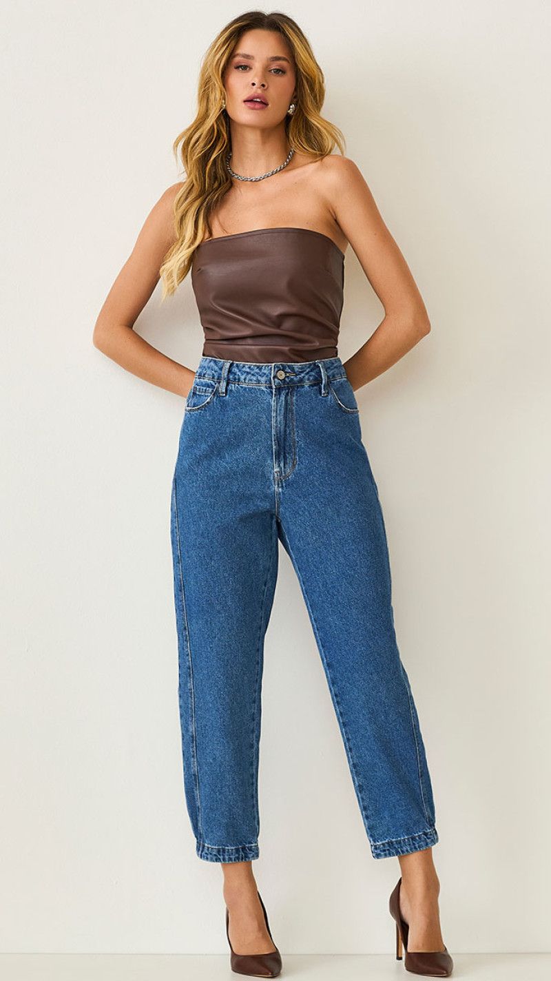 CALÇA SLOUCH RECORTE NA LATERAL