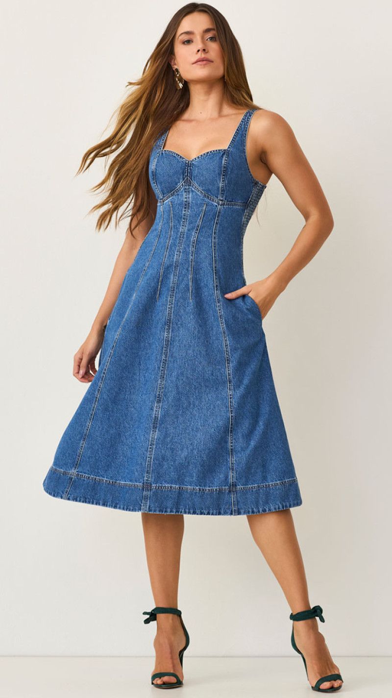 VESTIDO MIDI BORBA GODÊ