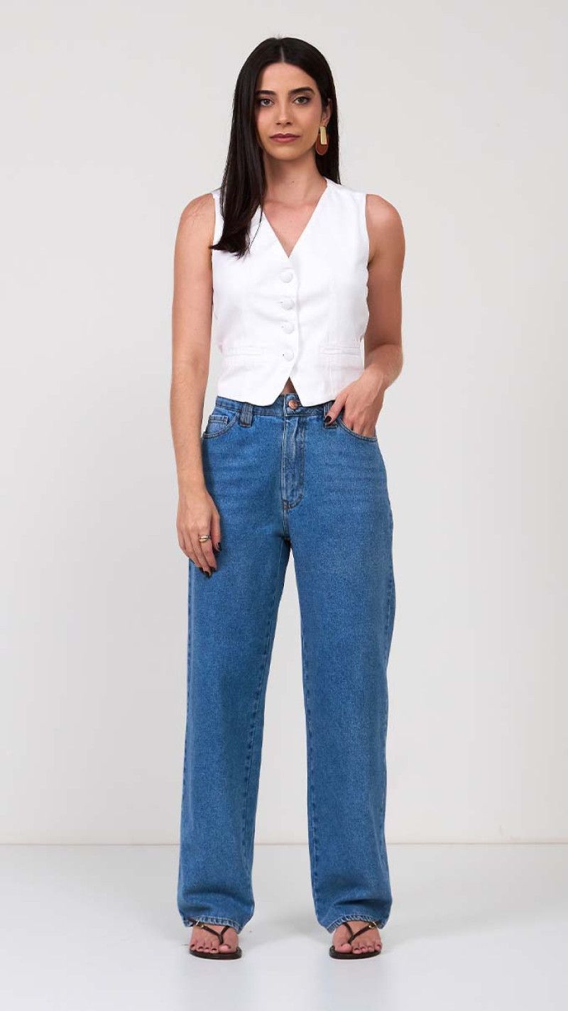 CALÇA JUMBO DOIS PASSANTES