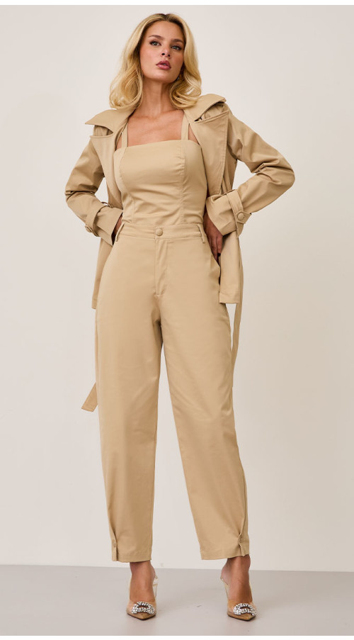 CALÇA SLOUCH ALFAIATARIA BEGE