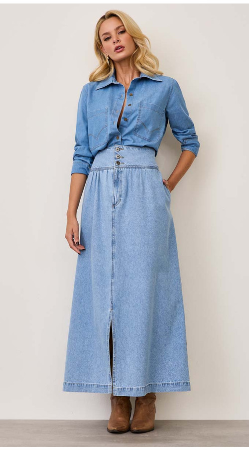 SAIA JEANS LONGA CÓS LARGO