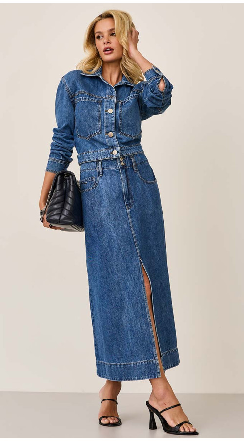 SAIA JEANS LONGA BARRA LARGA