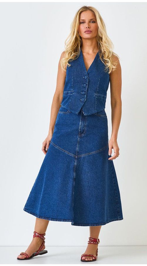 SAIA MIDI GODÊ COM RECORTES