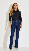 CALÇA JEANS FLARE CINTURA ALTA