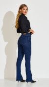 CALÇA JEANS FLARE CINTURA ALTA