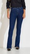 CALÇA JEANS FLARE CINTURA ALTA