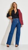 CALÇA JEANS WIDE LEG GISELE 