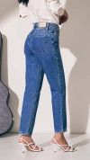 CALÇA JEANS MOM SHAKIRA CINTURA ALTA