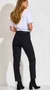 CALÇA JEANS MOM CINTURA ALTA PRETA