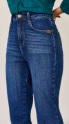 CALÇA JEANS RETA CINTURA ALTA