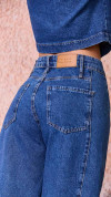 CALÇA JEANS SUPER WIDE LEG RECORTES
