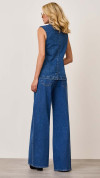 CALÇA JEANS MAXI WIDE TACHAS
