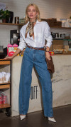 CALÇA JEANS BAGGY BALLOON RECORTES