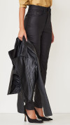 CALÇA RESINADA SKINNY PAOLLA PRETA