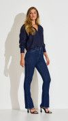 CALÇA JEANS ESCURA FLARE JULIETTE