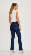 CALÇA JEANS BÁSICA ESCURA FLARE JULIETTE