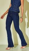 CALÇA JEANS FLARE CINTURA ALTA