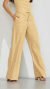 CALÇA PANTALONA LINHO MANTEIGA