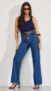 CALÇA JEANS WIDE LEG BÁSICA