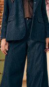 CALÇA JEANS PANTALONA CÓS COM ELÁSTICO