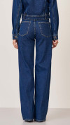 CALÇA JEANS WIDE LEG ESCURA