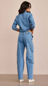 CALÇA JEANS BAGGY BALLOON CARGO