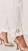 CALÇA LINHO SLOUCH ALFAIATARIA OFF WHITE