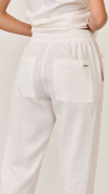 CALÇA LINHO SLOUCH ALFAIATARIA OFF WHITE