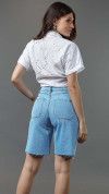 BERMUDA JORTS WIDE CLARA BARRA À FIO