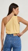 BLUSA OMBRO SÓ ABERTURA LATERAL AMARELO MANTEIGA