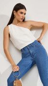 BLUSA OMBRO SÓ ABERTURA LATERAL OFF WHITE