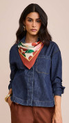 CAMISA JEANS OVER ESCURA