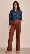 CAMISA JEANS OVER ESCURA