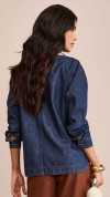 CAMISA JEANS OVER ESCURA