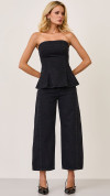 BLUSA JEANS STRAPLESS PEPLUM