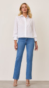 CAMISA CROPPED ABERTURA LATERAL BRANCA