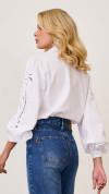 CAMISA BRANCA COM BORDADO VAZADO