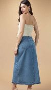 SAIA JEANS LONGA CLARA ABERTURA FRENTE