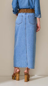 SAIA JEANS LONGA COM FENDA