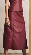 SAIA COURO ECO MIDI BORDÔ