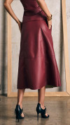 SAIA COURO ECO MIDI BORDÔ