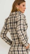 BLAZER CROPPED TWEED NATURAL
